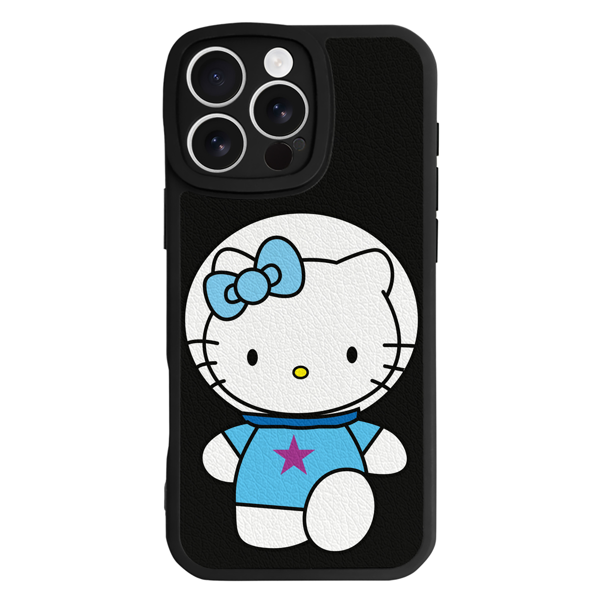 （画像用） Hello Kitty ハローキティ 【iPhone 16シリーズ対応】シリコンスマホケース（レザー調） 材質：シリコン